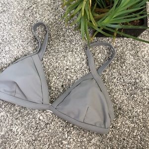 Grey Padded Bikini Top